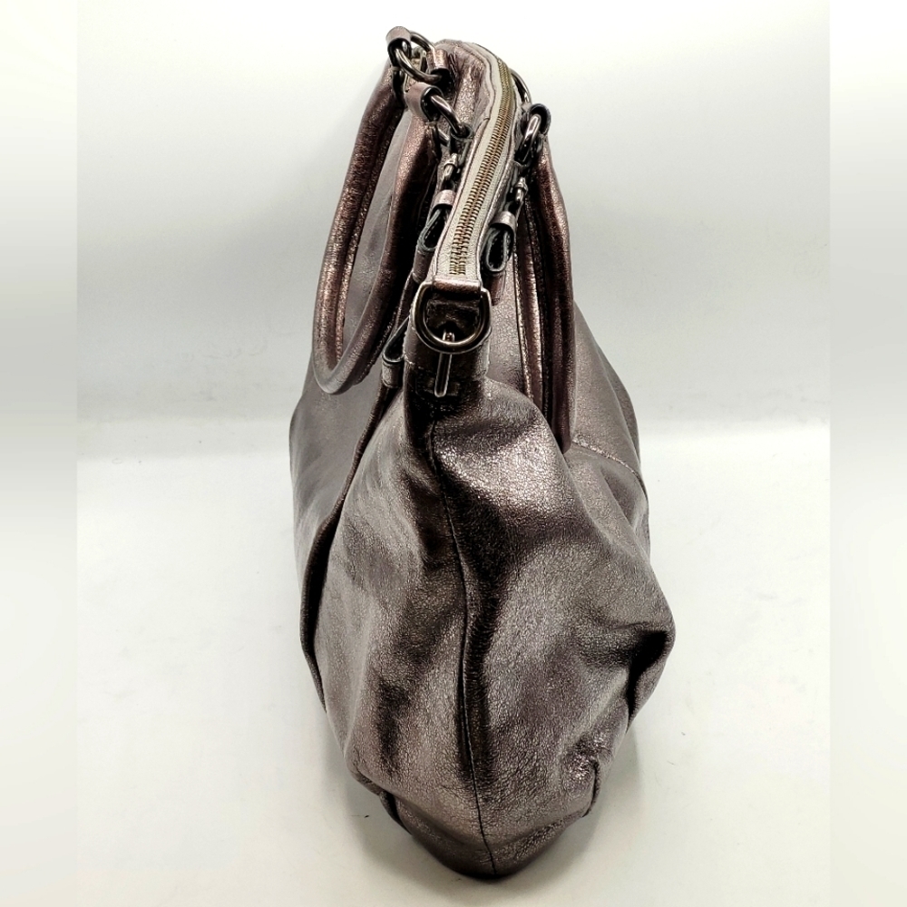 COACH Madison Metallic Leather Lindsey Large Bag - Picture 6 of 16